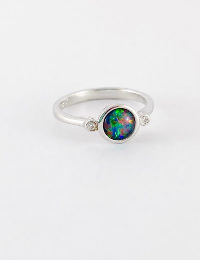 Triplet Opal Ring SR656 • Boulder Opal Mines Australia