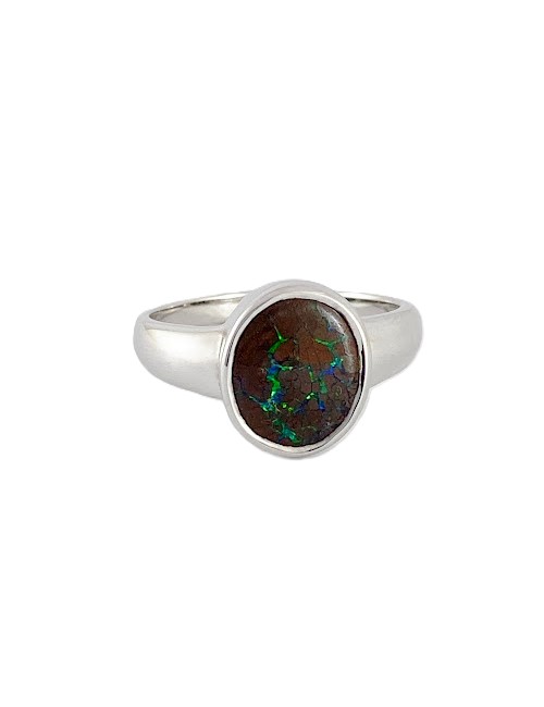 Mens Boulder Opal Ring SR819