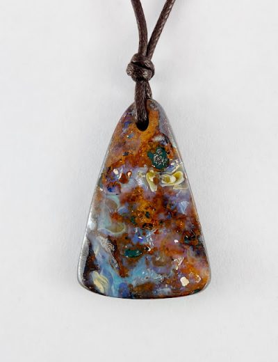 Opal Pendant Slp Boulder Opal Mines Australia