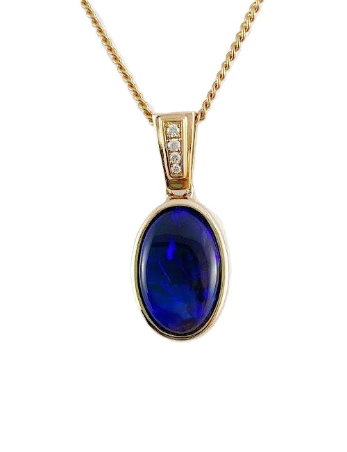 Black Opal Necklace GP144