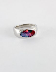 Australian Fire Opal Ring SR827