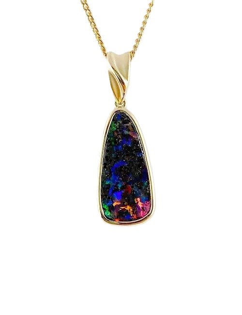 Gold Opal Necklace GP86