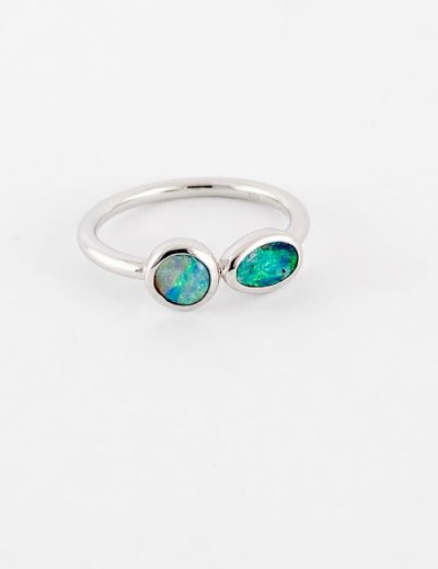 Opal Ring SR841 • Boulder Opal Mines Australia