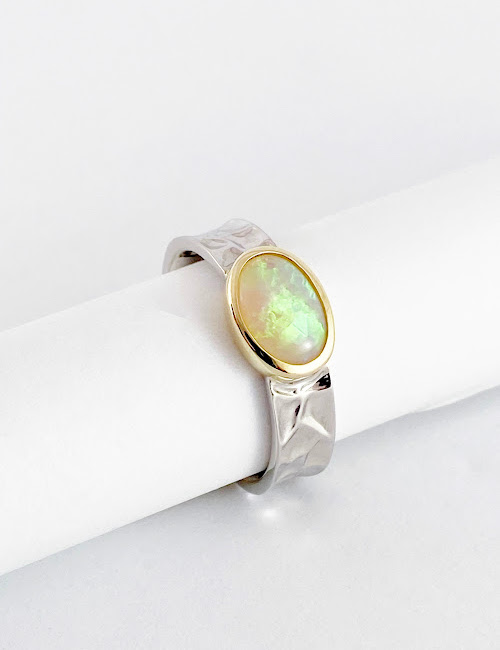 crystal opal ring SR844