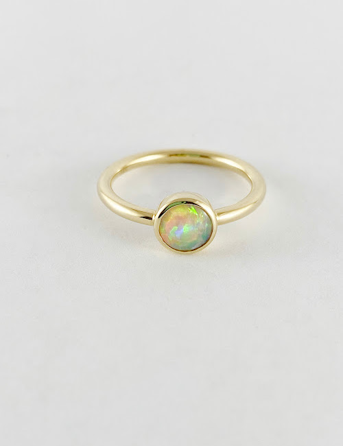 Gold Australian Opal Ring GR167