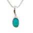 Aqua Boulder Opal Necklace SP1495