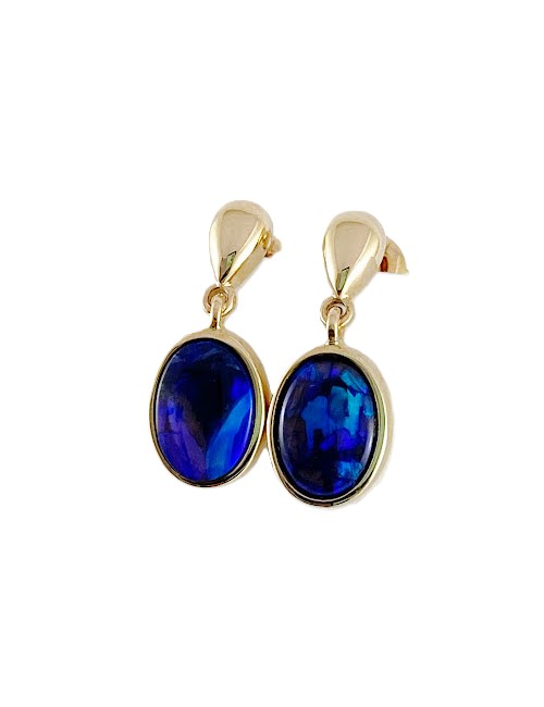 Black Opal Earrings GE27