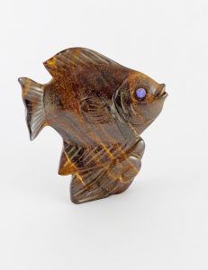 Boulder Opal Fish Carving S120