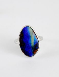 Australian Boulder Opal Ring SR861