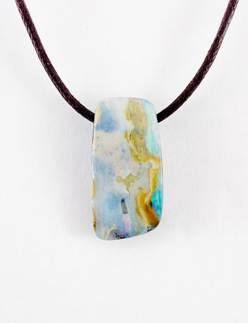 Boulder Opal Cord Necklace SLP1363