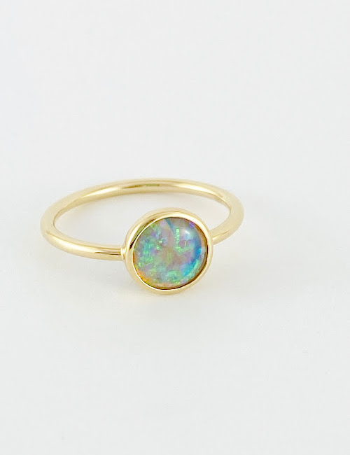 Crystal Opal Ring GR182