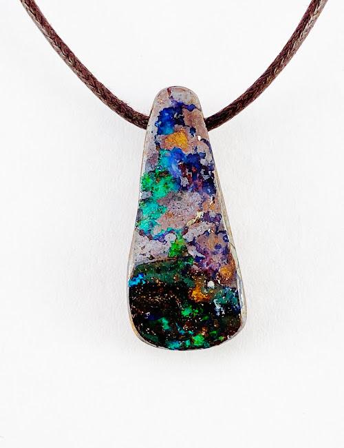boulder opal necklace SLP1427