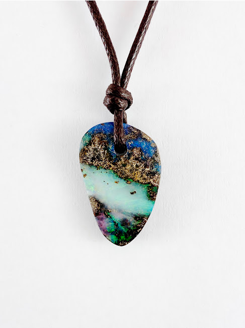 casual boulder opal necklace SLP1411