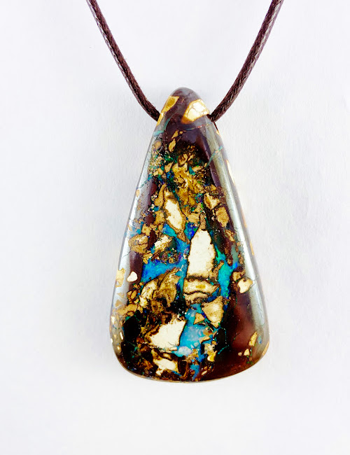 boulder opal necklace SLP1422