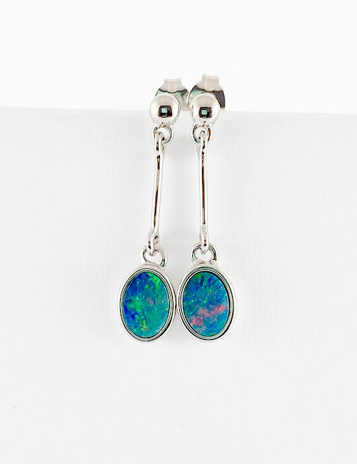 Australian opal earrings DOE485