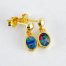 gold opal earrings DOE489