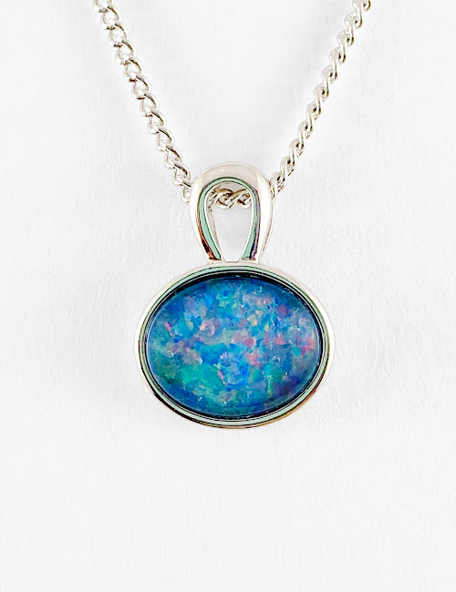 Australian opal necklace DOP466
