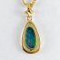 gold opal necklace DOP468