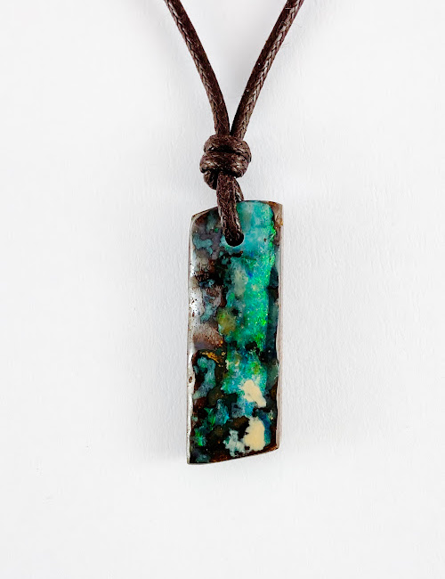 Australian Boulder Opal Necklace SLP1446