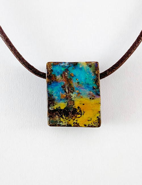 Australian Boulder Opal Pendant SLP1450