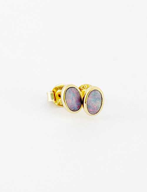 Gold Opal Earrings SE489