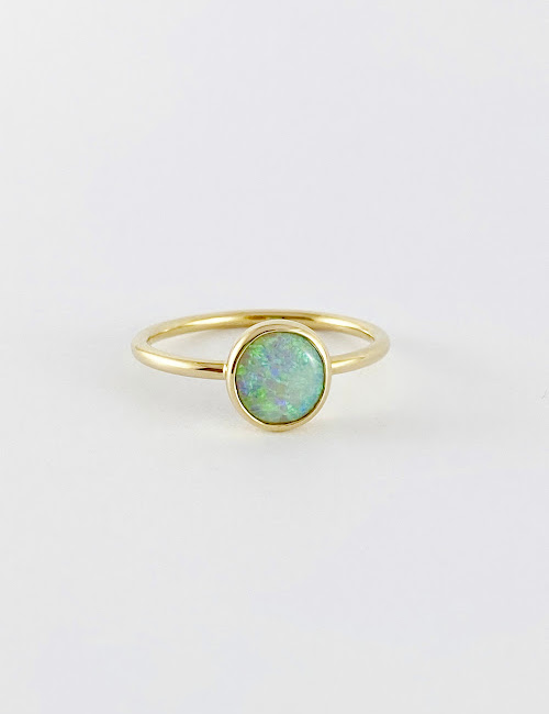 Australian Opal Gold Ring GR192