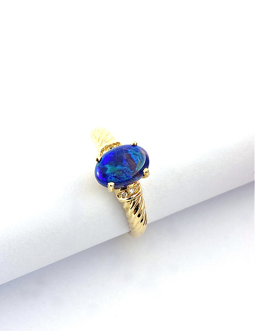 Black Opal Ring GR199