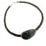 Mens Leather and Opal Bracelet B529