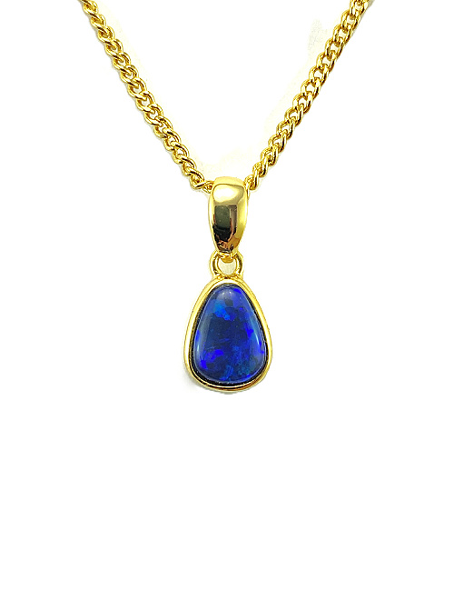 Black Crystal Opal Pendant SP1568