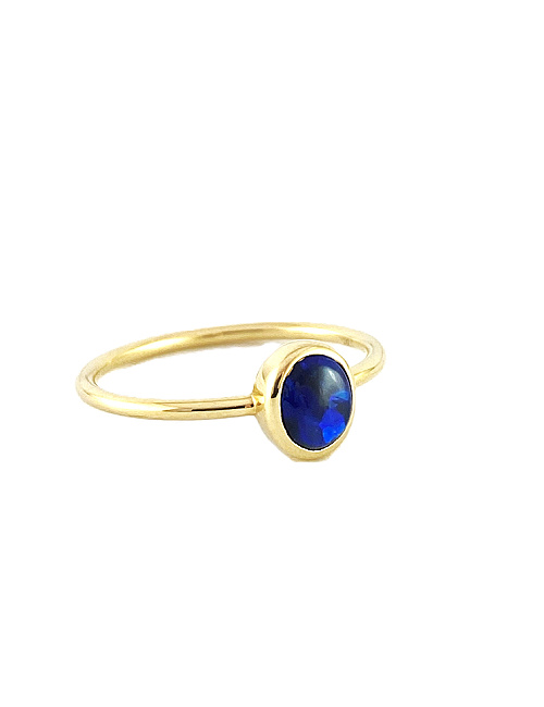 Black Opal Ring GR204