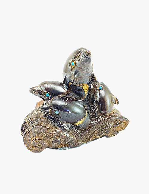 Boulder Opal Dolphins S160